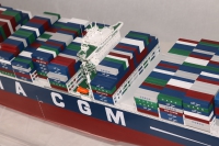 CMA CGM 396米集装箱船“马可波罗”号定制模型
